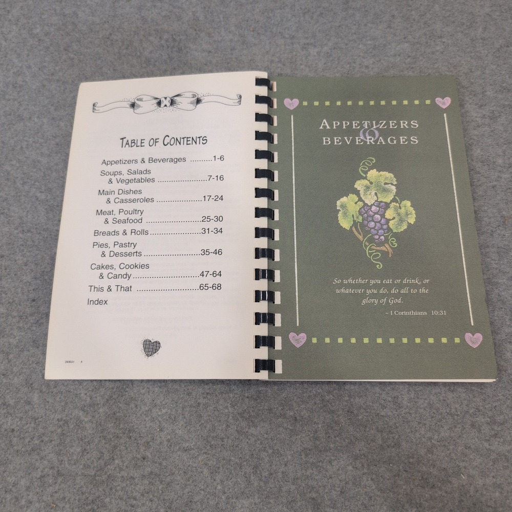 Recipes from the Heart New Oak Grove Baptist Church Piedmont Alabama Cookbook - Picture 2 of 3